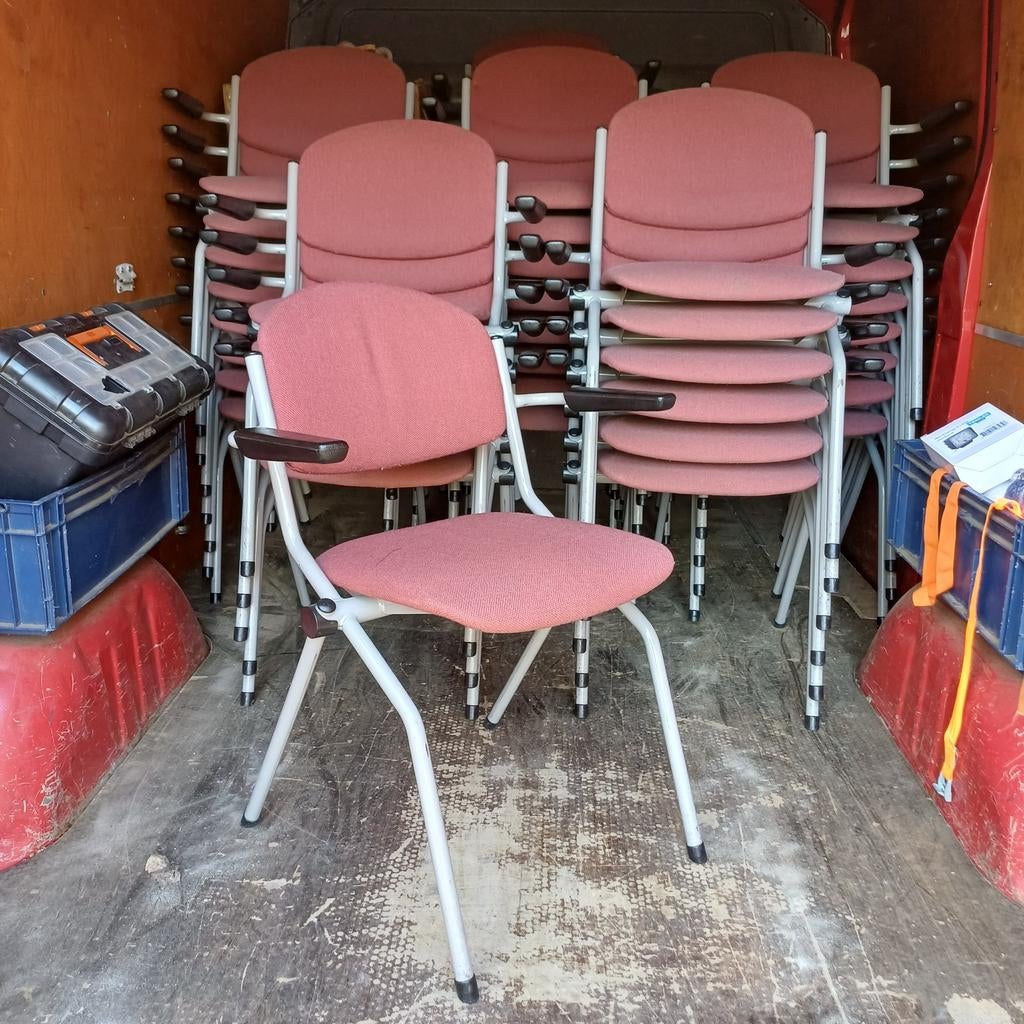 60 x stapelstoelen stackchairs partij stoelen, Ophalen