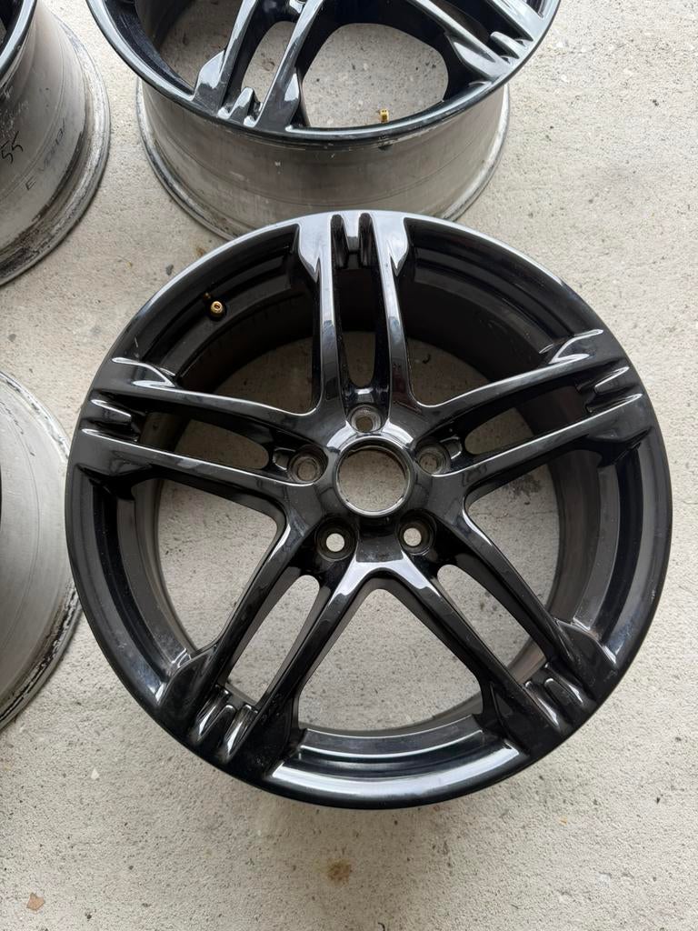 Renault Clio 3 RS Ax-L velgen – zwart glans – nette set!, Auto-onderdelen, Ophalen, 19 inch, Zomerbanden, Velg(en)