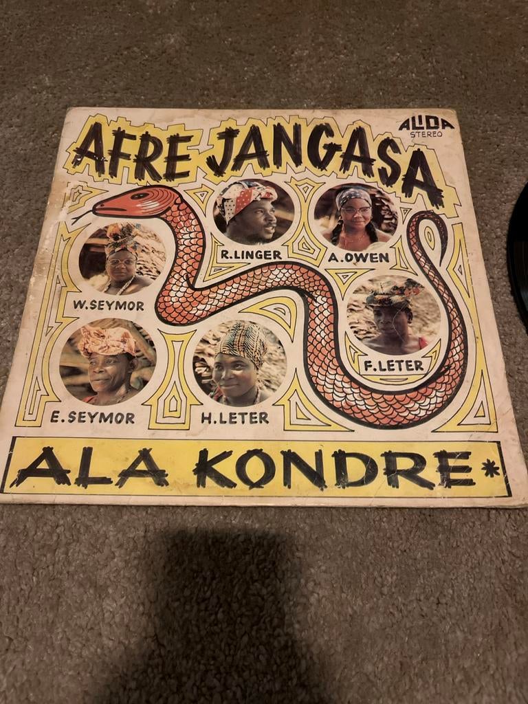 Afre Jangasa - Ala Kondre LP (Surinaamse Kawina), Ophalen of Verzenden, Gebruikt, 12 inch