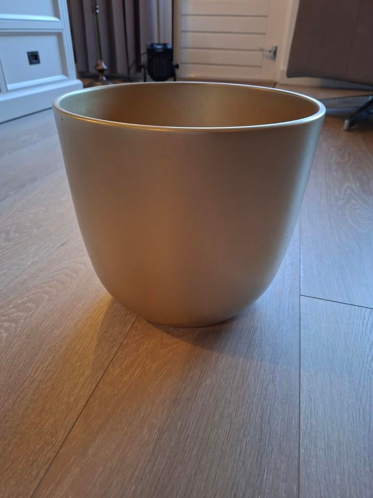 Grote gouden bloempot XXL, Ophalen of Verzenden
