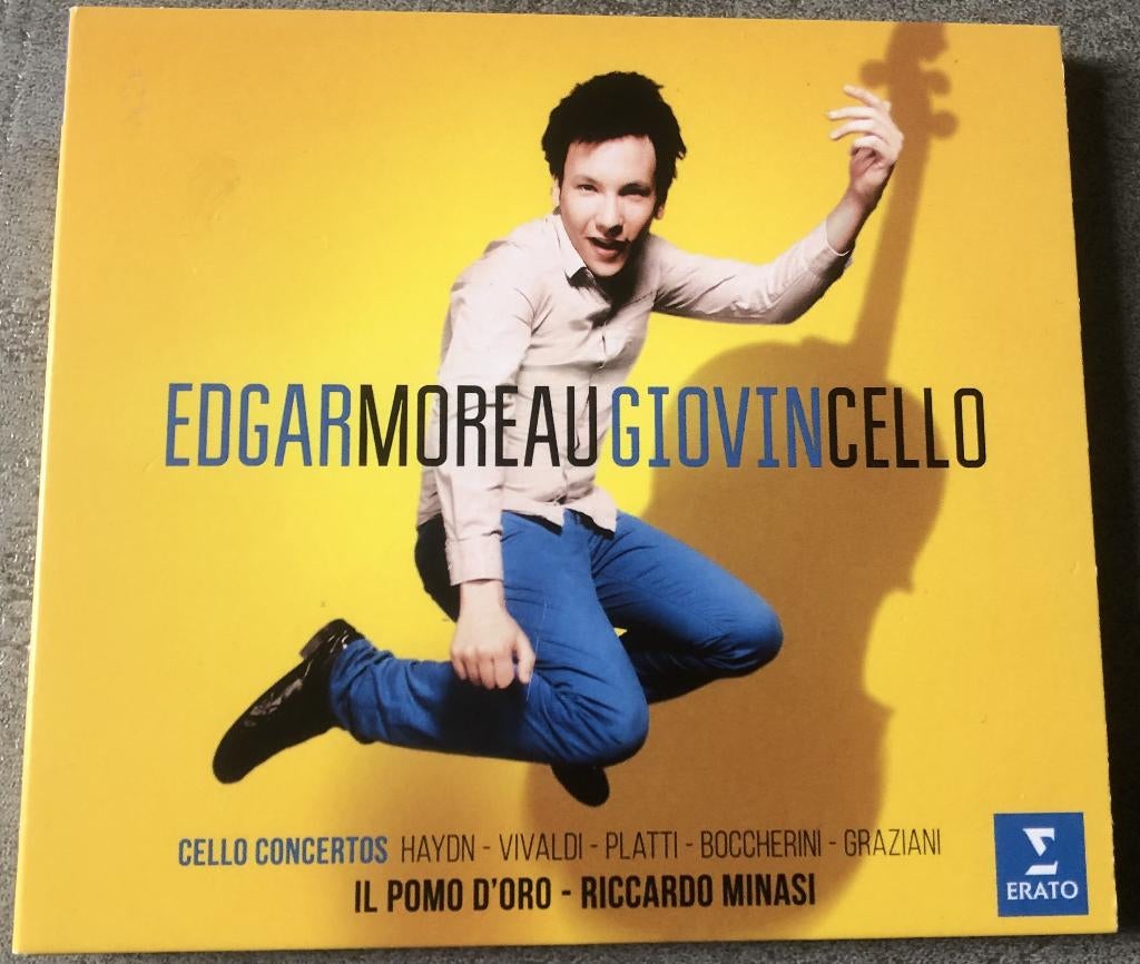 GIOVINCELLO - EDGAR MOREAU - CELLO CONCERTOS, Ophalen of Verzenden, Zo goed als nieuw, Orkest of Ballet