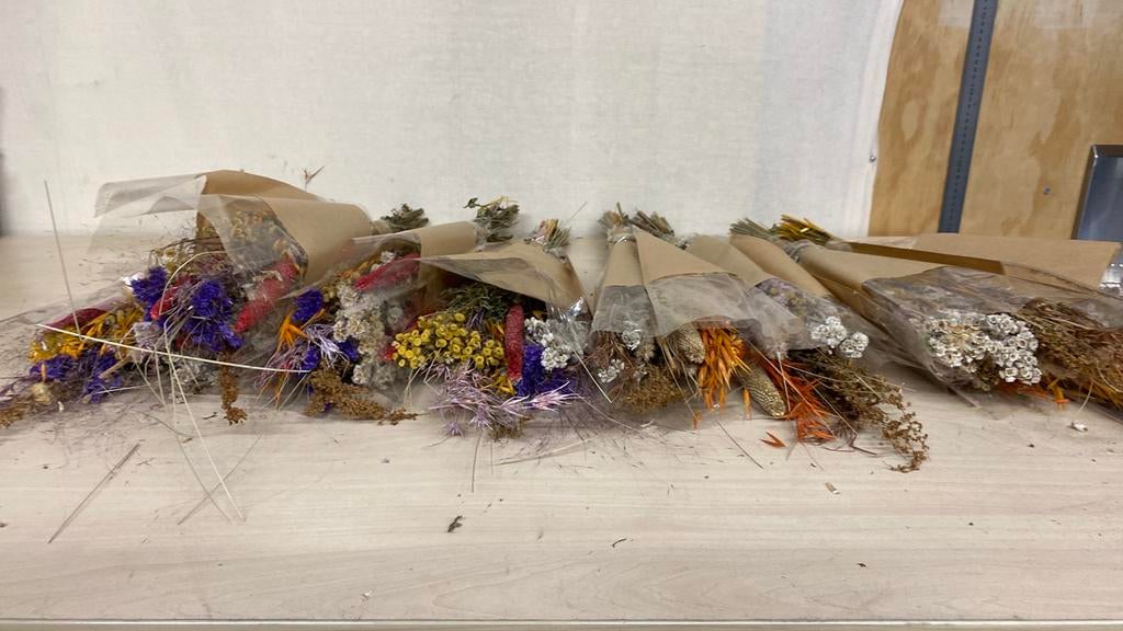 Droogbloemen, Ophalen, Nieuw