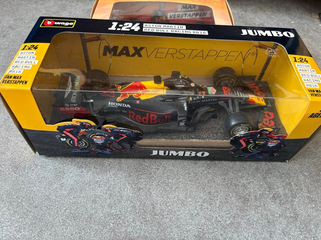 Bburago Aston Martin Red Bull Racing RB16 Max Verstappen, Ophalen of Verzenden, Nieuw, Auto, Bburago