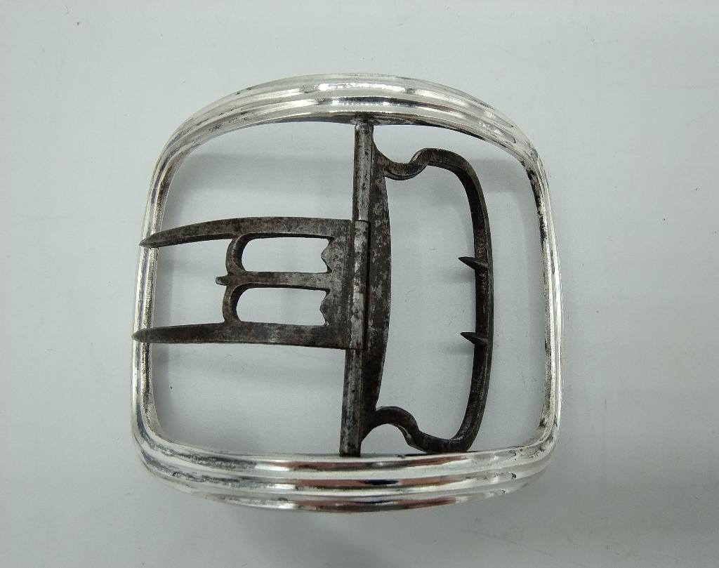 Zilveren gesp, L.J. Dupret, Halle, ca. 1810, Antiek en Kunst, Antiek | Goud en Zilver, Zilver, Verzenden