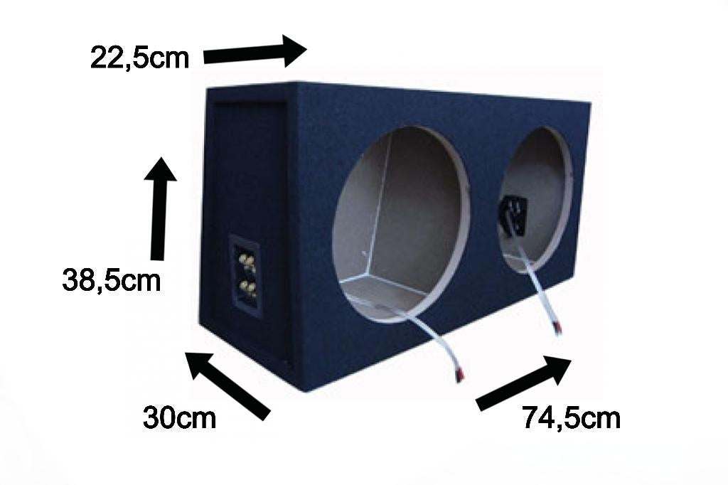 2x 28 Liter 12'' Inch Subwoofer Kist Necom NED1212.2, ., Nieuw, Ophalen of Verzenden, .