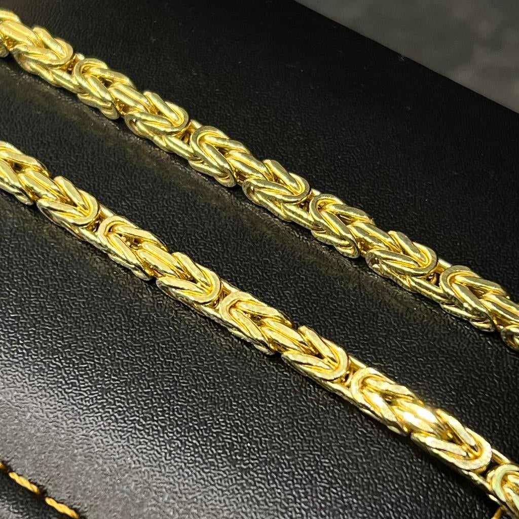 14 karaat gouden koningsketting dik schakel, Ophalen of Verzenden, Nieuw, Goud