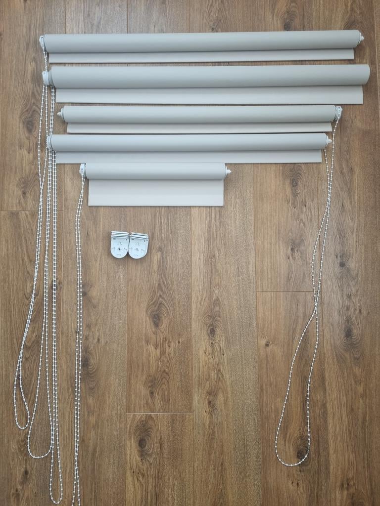 Beige  verduisterende rolgordijnen, Ophalen of Verzenden, Beige, 100 tot 150 cm, 150 tot 200 cm