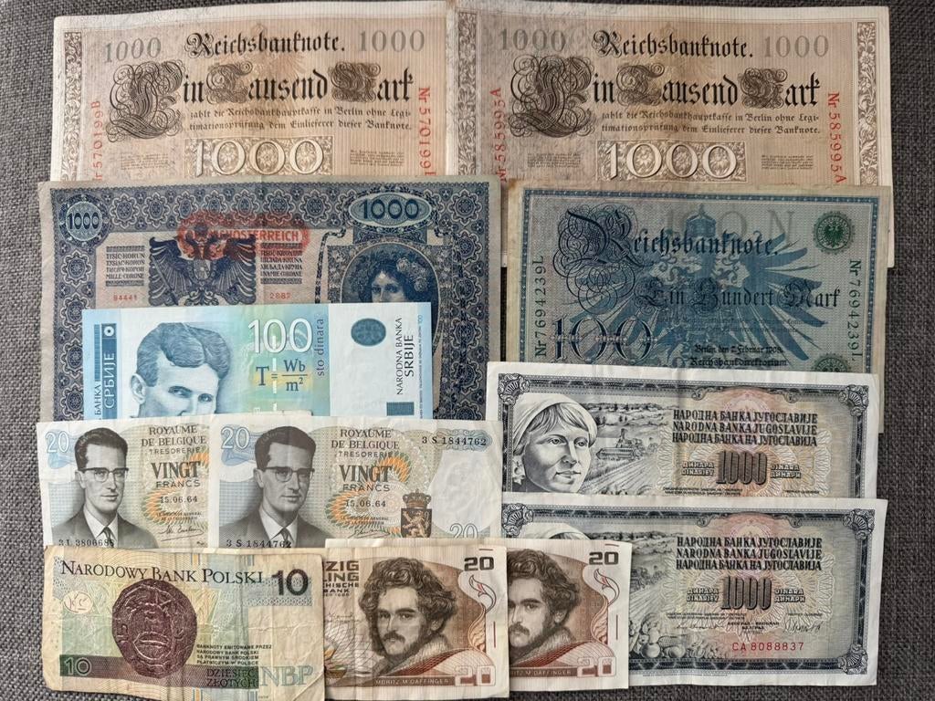 Bankbiljetten verzameling, Postzegels en Munten, Ophalen of Verzenden, Overige landen