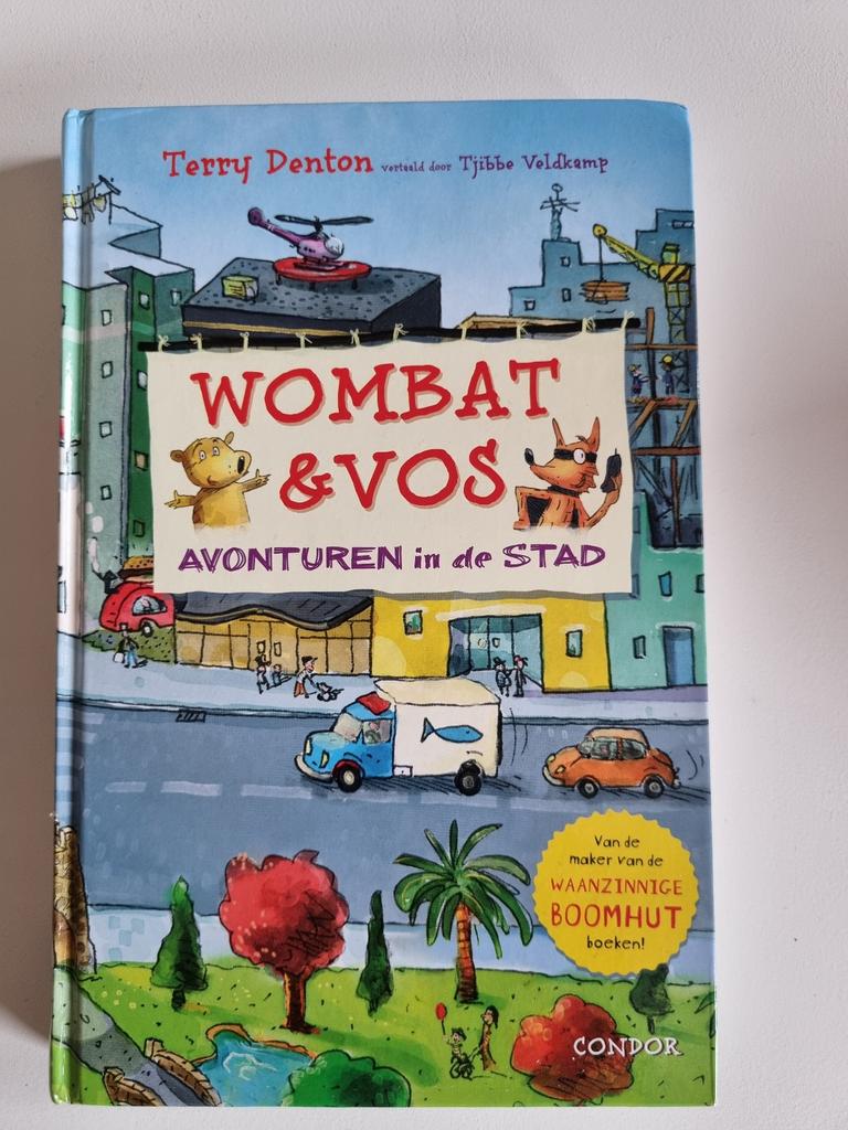 Wombat & Vos - Avonturen in de stad - Terry Denton, Ophalen of Verzenden, Zo goed als nieuw, Terry Denton., Fictie algemeen