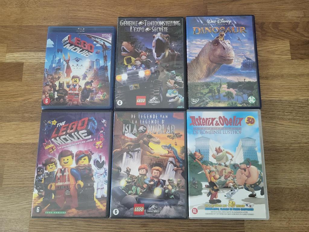 DVD-set: Lego films, Disney & Asterix, Ophalen, Overige typen, Zo goed als nieuw, Alle leeftijden