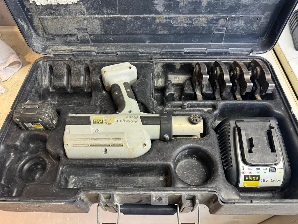Viega pressgun picco 18v accu perstang persmachine, Ophalen, ., Zo goed als nieuw, .