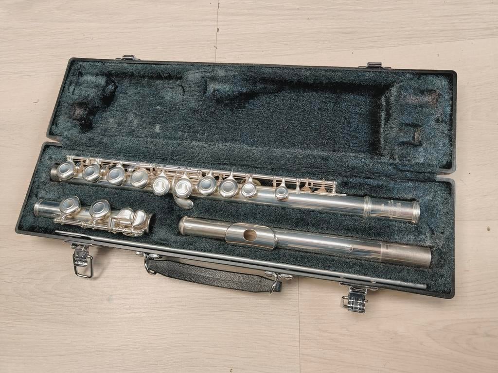 Yamaha YFL225SII Dwarsfluit met Koffer, Ophalen of Verzenden, Gebruikt, Dwarsfluit, Met koffer of tas