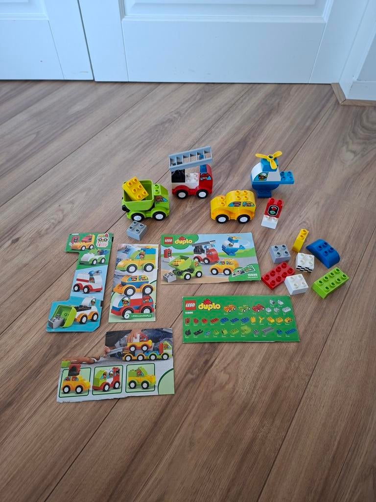 Lego Duplo 10886 Mijn eerste auto creaties, Ophalen, Zo goed als nieuw, Complete set, Duplo