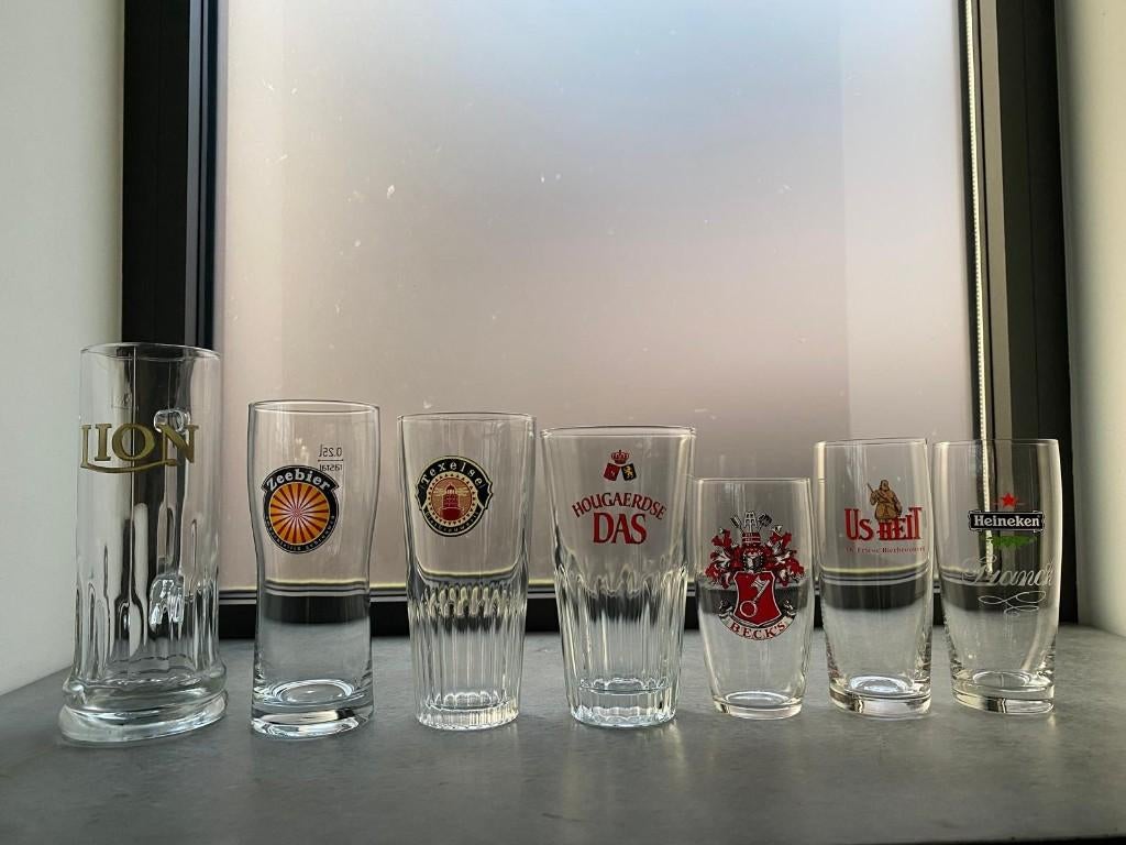 enkele losse bierglazen voor verzamelaar, Verzamelen, Biermerken, Ophalen of Verzenden, Nieuw, Glas of Glazen, Overige merken