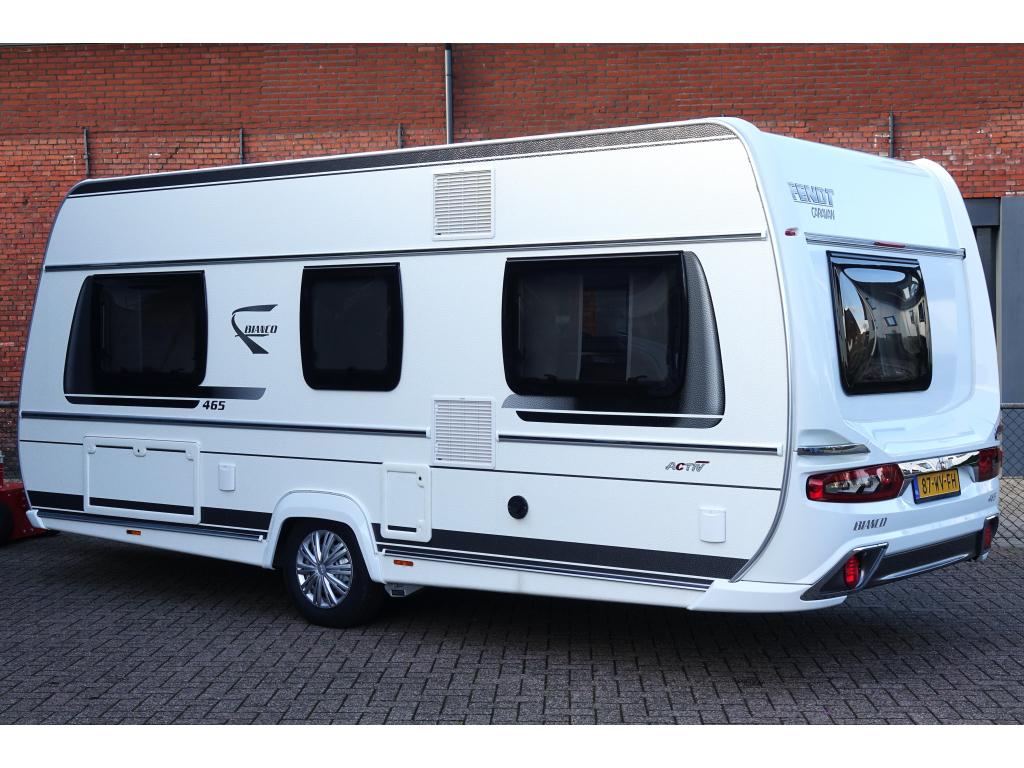 Fendt Bianco Activ 465 SGE Mover Luifel 1700 KG TV Combi 4, Caravans en Kamperen, Caravans, Fendt, 5 tot 6 meter, 1250 - 1500 kg