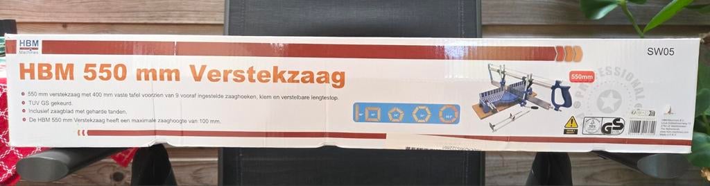 Verstekzaag HBM, Doe-het-zelf en Verbouw, Gereedschap | Zaagmachines, 70 mm of meer, Nieuw, Ophalen of Verzenden, Afkortzaag
