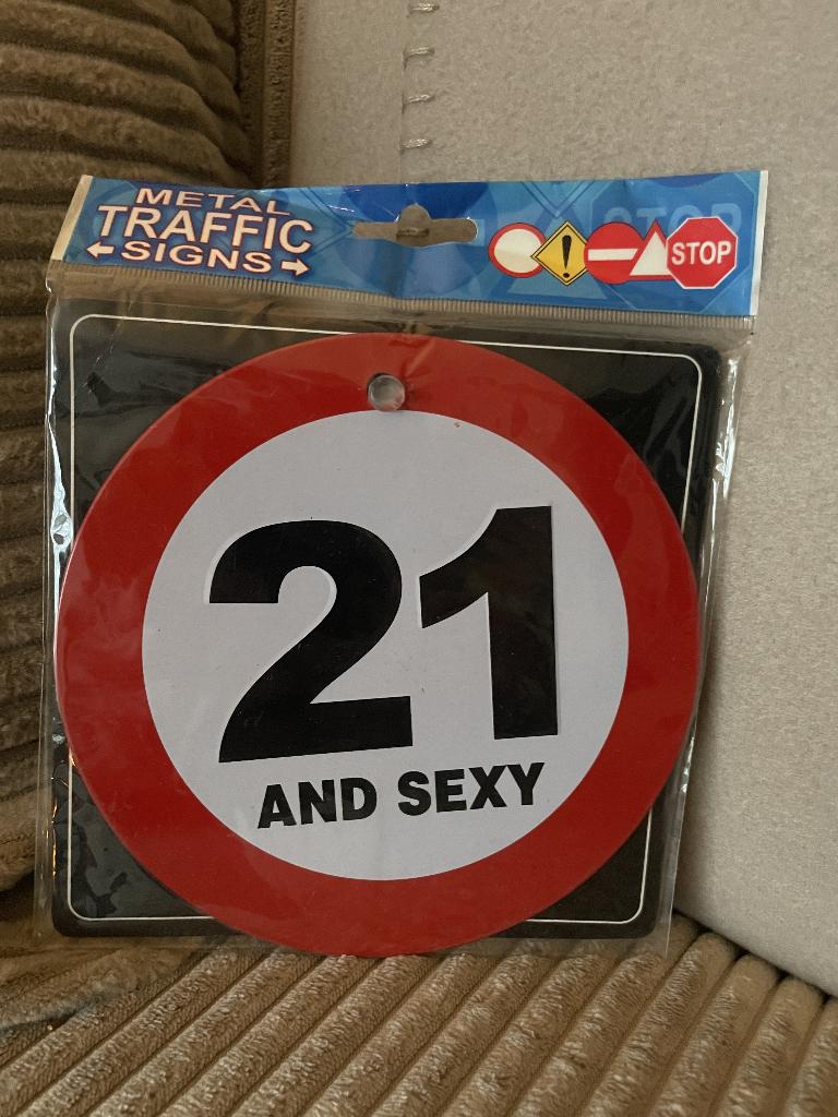 21 and sexy , autoraambord, Ophalen of Verzenden, Www.pand50.nl, Info@pand50.nl, Printer 29B Coevorden