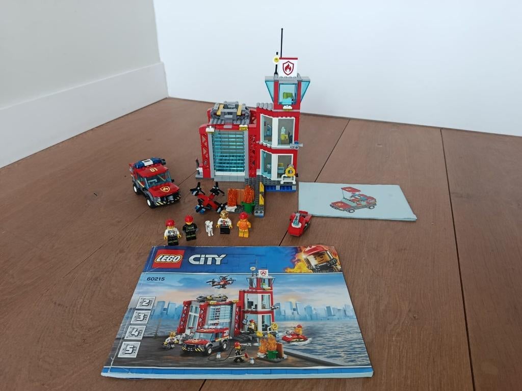 Lego City Brandweerkazerne 60215 - Complete Set, Compleet, Lego, Ophalen of Verzenden, Complete set