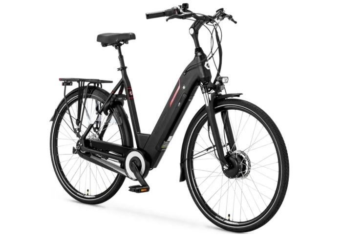 E-Bike Amslod Newton F-LV 59CM 540Wh Zwart Nieuw in Doos, Nieuw, 59 cm of meer, 50 km per accu of meer, Ophalen