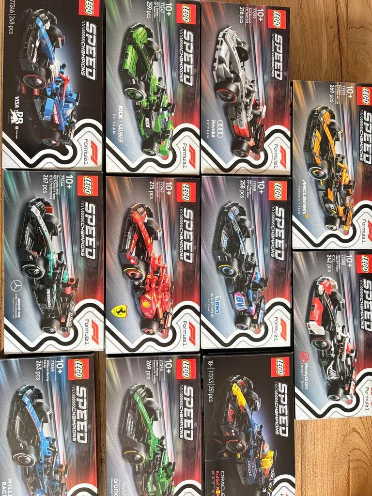 11x lego speed champions formule 1, Kinderen en Baby's, Speelgoed | Duplo en Lego, Zo goed als nieuw, Ophalen of Verzenden