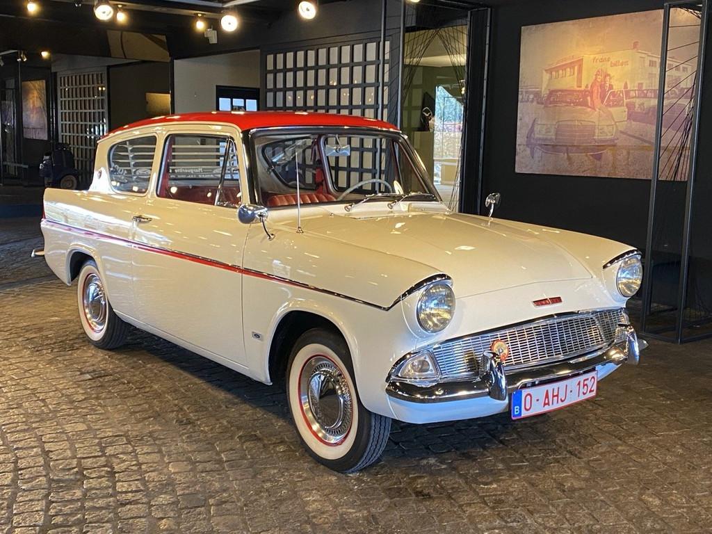 Ford Capri Anglia Sportsman xDeluxe 1.0 (bj 1962), Auto's, Wit, Bedrijf, Handgeschakeld, 1000 cc