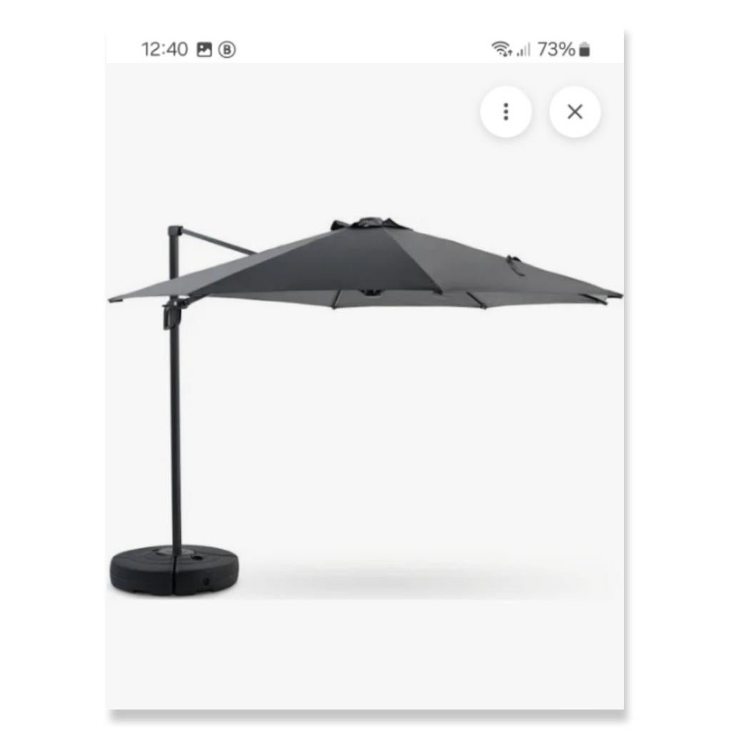 Zweefparasol - Grijs - Perfect voor uw tuin of terras, Ophalen