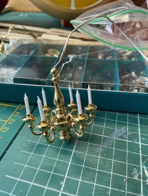 poppenhuis kroonluchter Bodo Hennig, Ophalen of Verzenden, Zo goed als nieuw, Poppenhuis