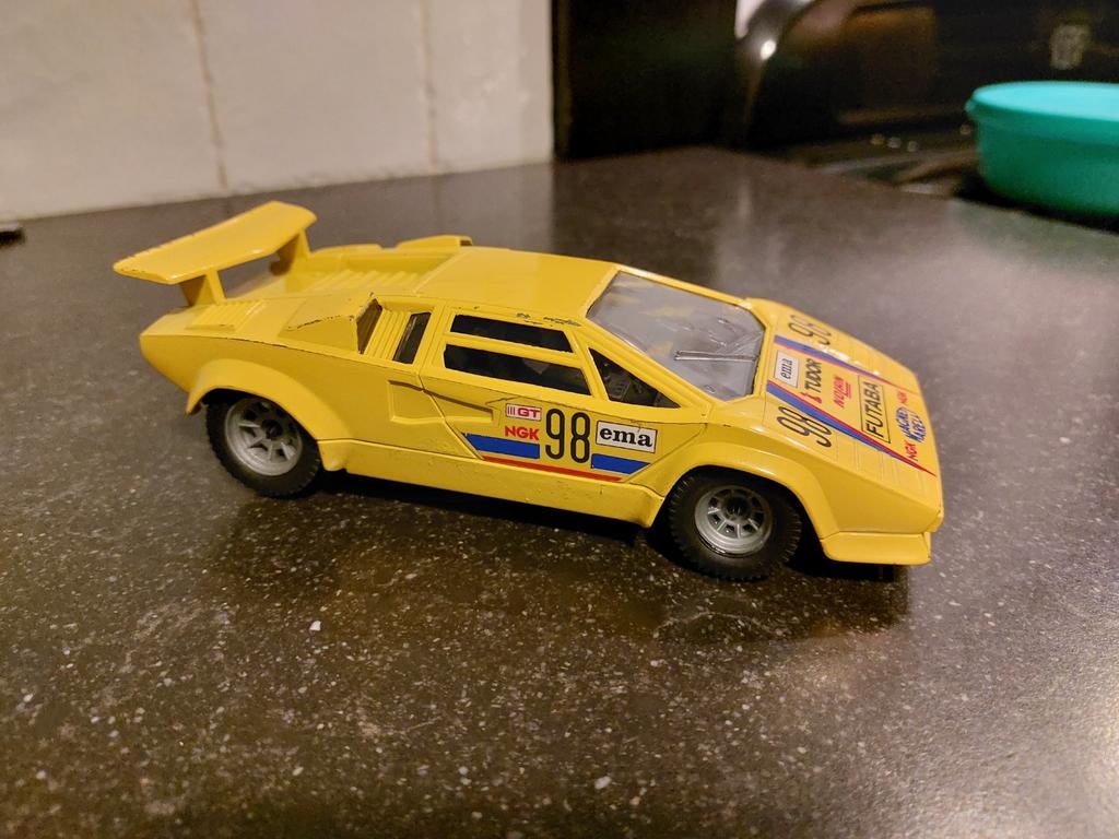 Polistil Tonka Lamborghini Countach 1/23, Ophalen of Verzenden, Gebruikt, Auto