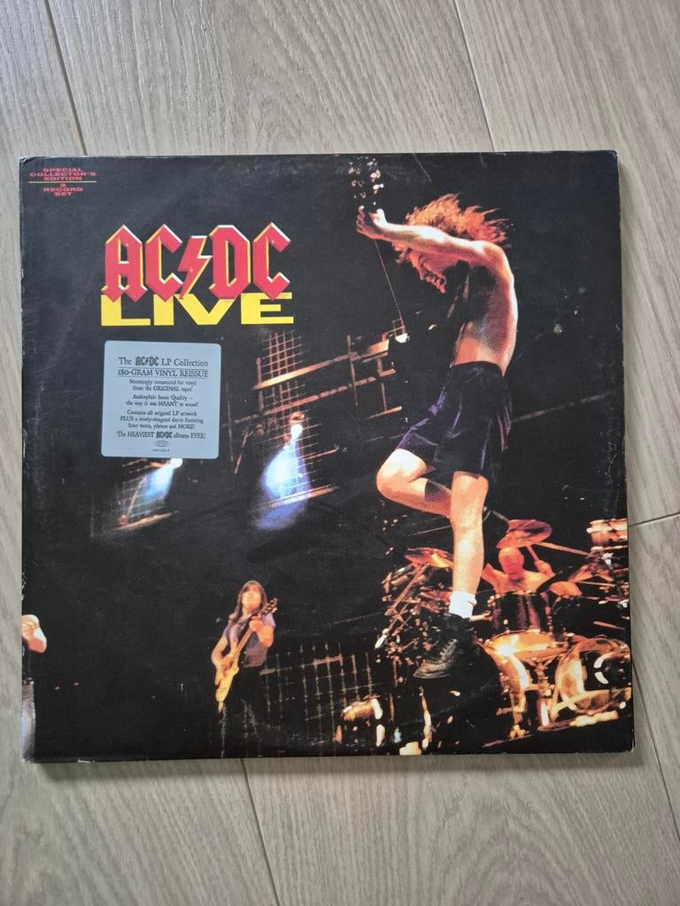 AC/DC Live dubbel LP vinyl, Ophalen of Verzenden, Zo goed als nieuw, 12 inch, Poprock