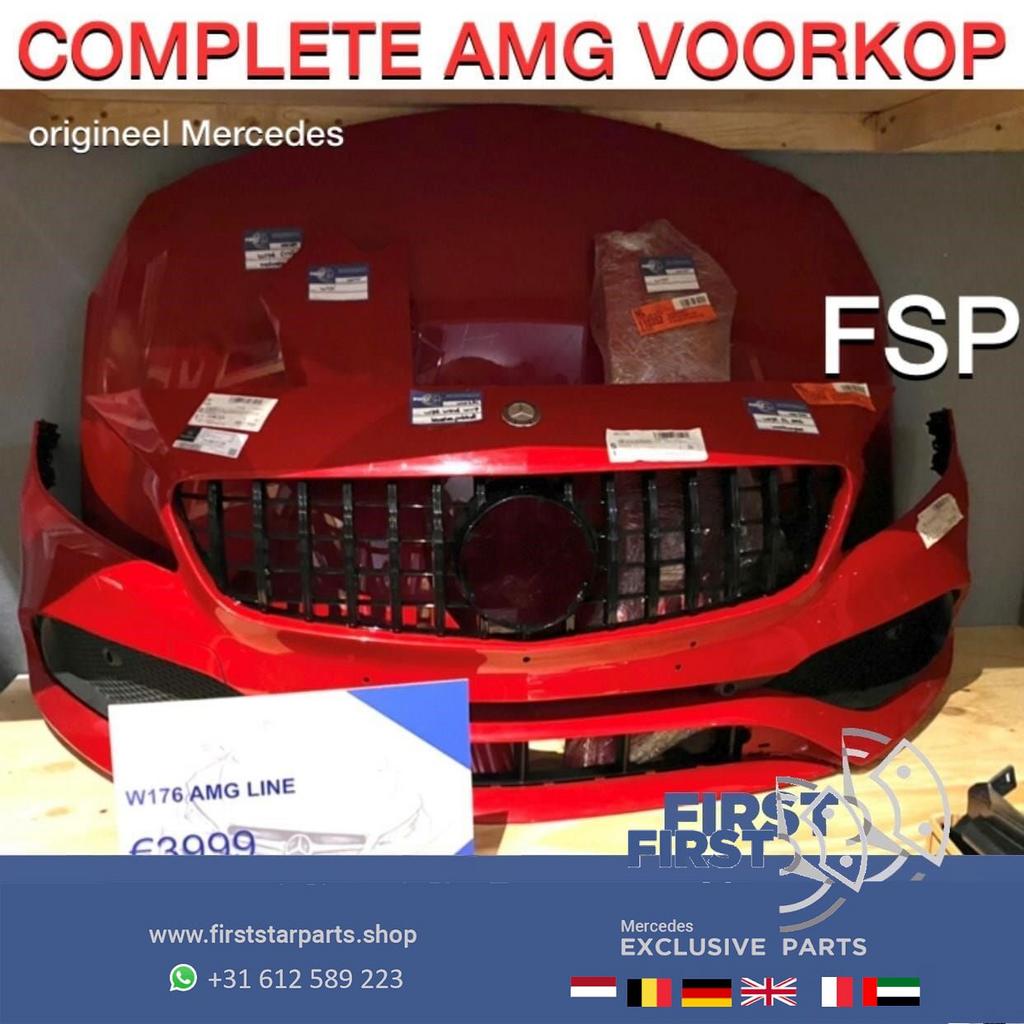 W176 FACELIFT AMG VOORKOP ROOD Mercedes A Klasse 2015-2018 F, Gebruikt, -, Voor, Ophalen of Verzenden
