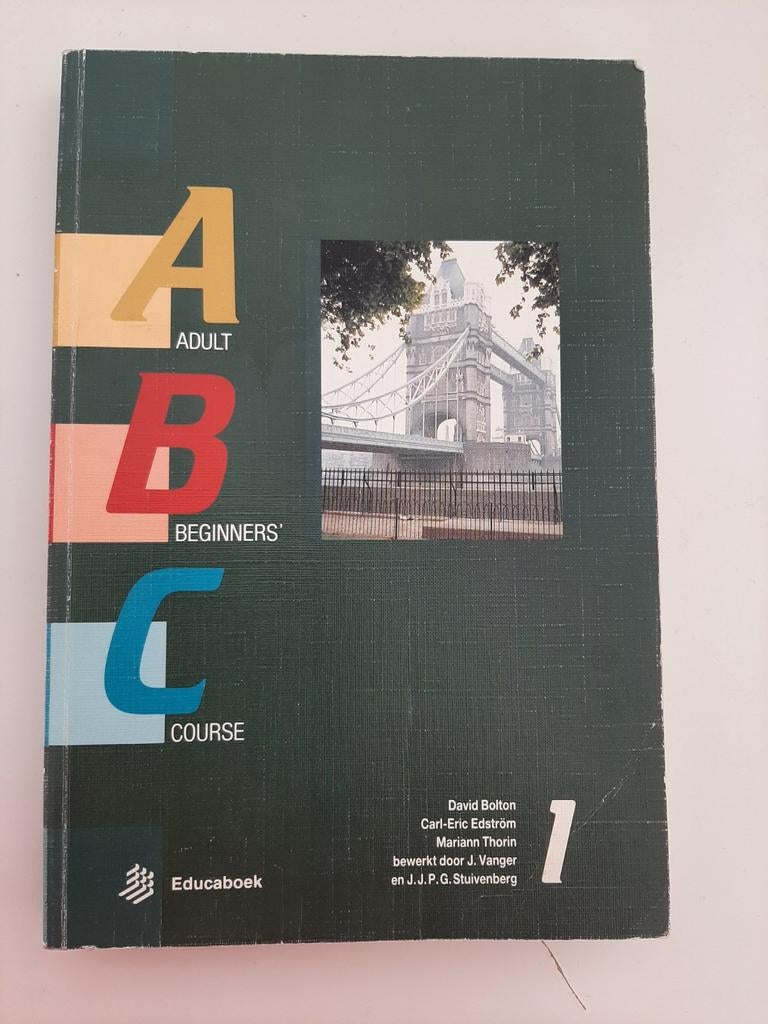 ABC Adult Beginners Course 1 - Educaboek Engels, Boeken, Studieboeken en Cursussen, Gelezen, Overige niveaus, Alpha, Ophalen of Verzenden