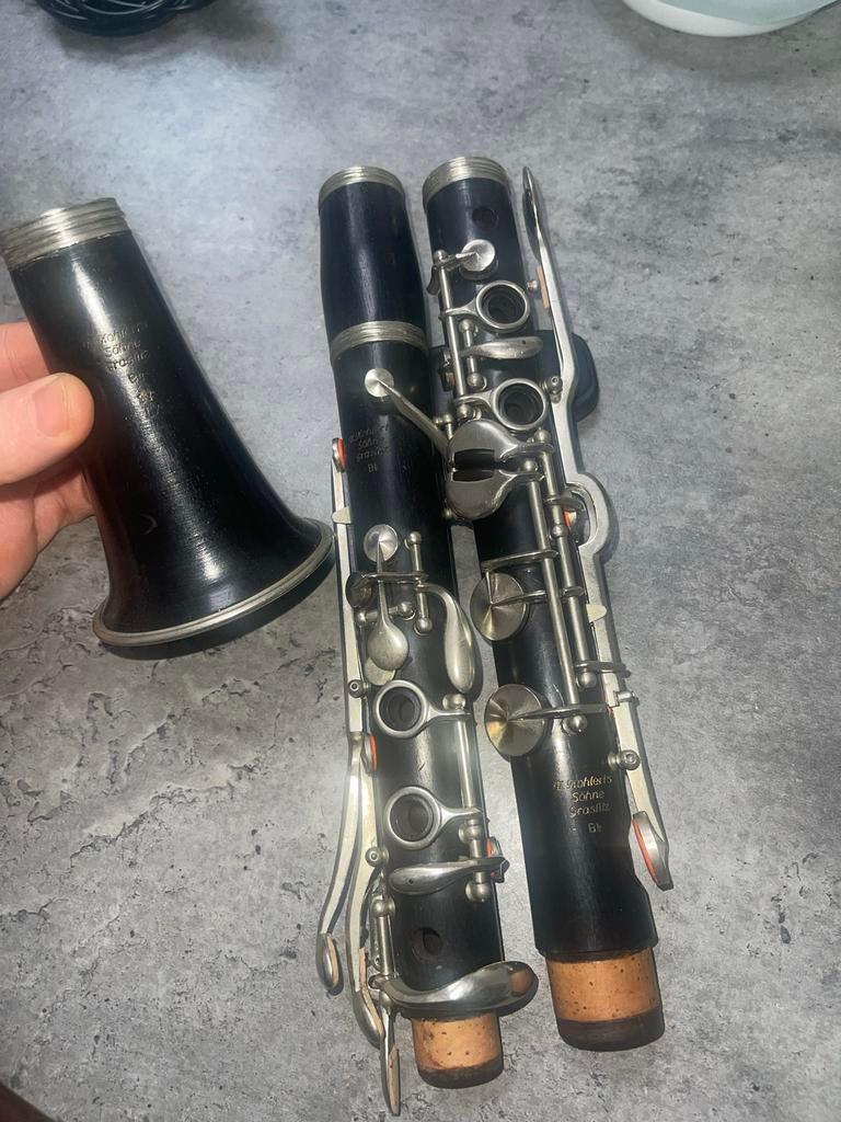 Kohlert Graslitz Bb klarinet, Ophalen of Verzenden, Gebruikt, Hout, Bes-klarinet