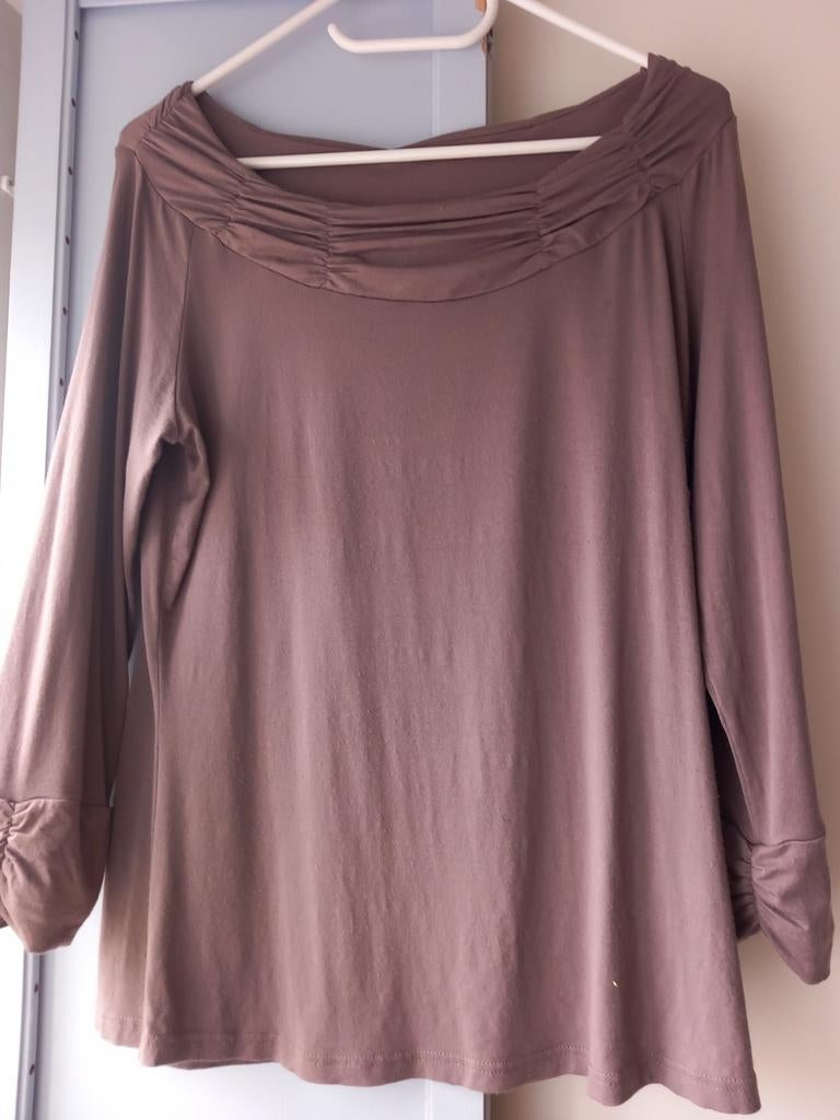 Shirt mt L Vieuw, Kleding | Dames, Tops, Beige, Maat 42/44 (L), Ophalen of Verzenden, Zo goed als nieuw