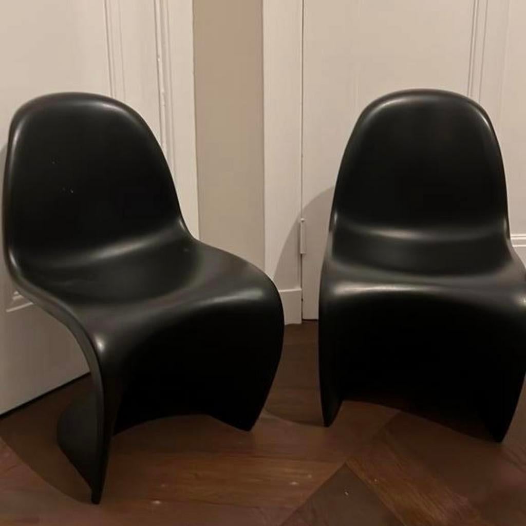 Set van 2 S chair (Vitra Panton) Kinderstoelen, Ophalen, Kunststof, Twee, Zwart