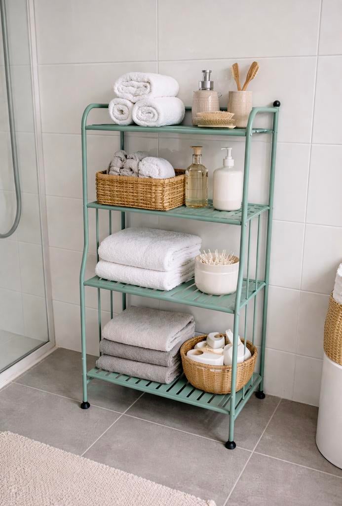 Nieuw groen metalen wandrek;, Huis en Inrichting, Ophalen, Nieuw