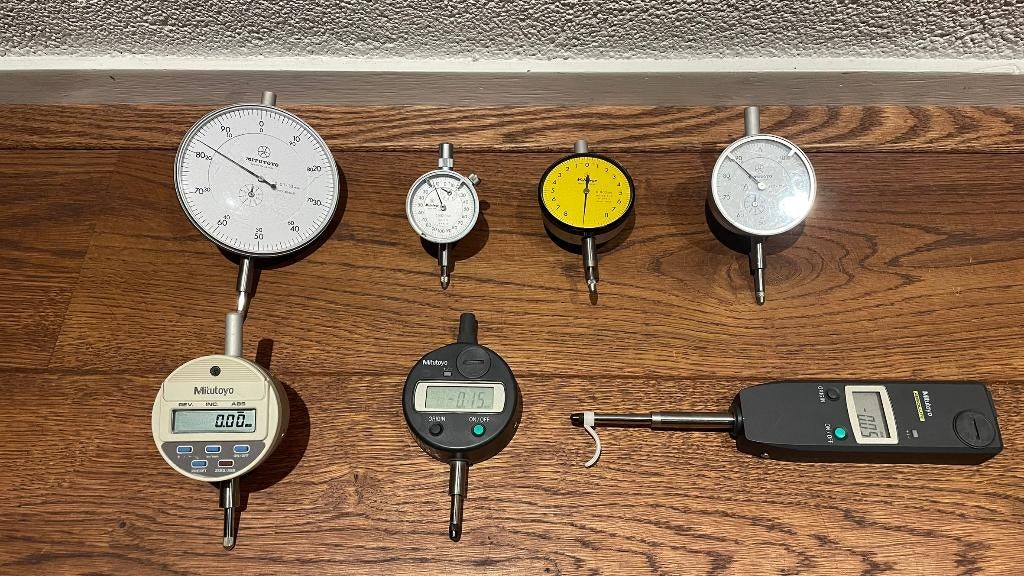 Mitutoyo meetklok 10mm 0,01mm 2046-08, -, Ophalen of Verzenden, Zo goed als nieuw, Mitutoyo