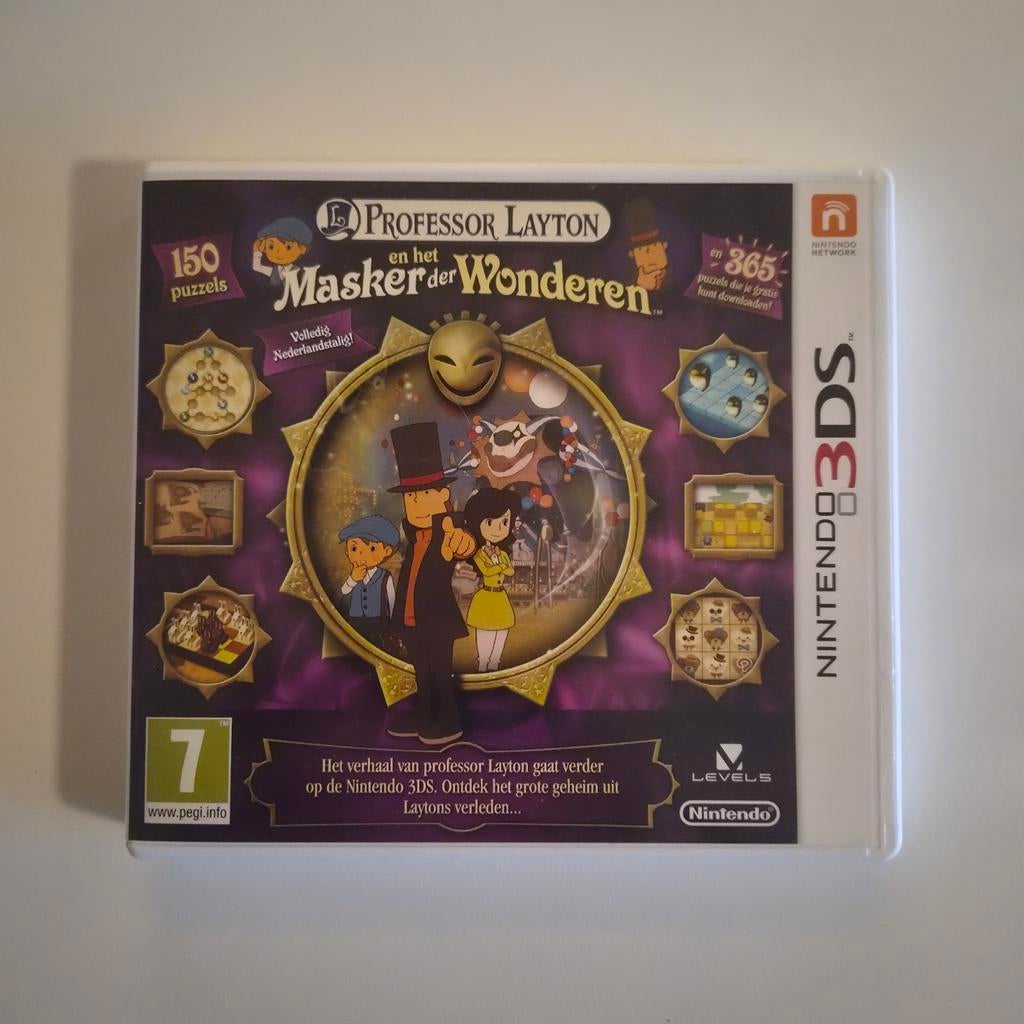 Professor Layton en het Masker der Wonderen Nintendo 3DS, 1 speler, Ophalen of Verzenden, Zo goed als nieuw, Vanaf 7 jaar