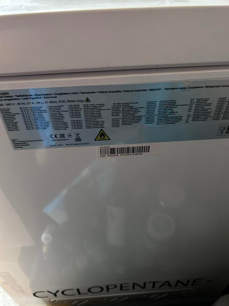 Vrieskist, goede staat, veel opbergruimte, Vrieskist, Gebruikt, Ophalen, 85 tot 120 cm