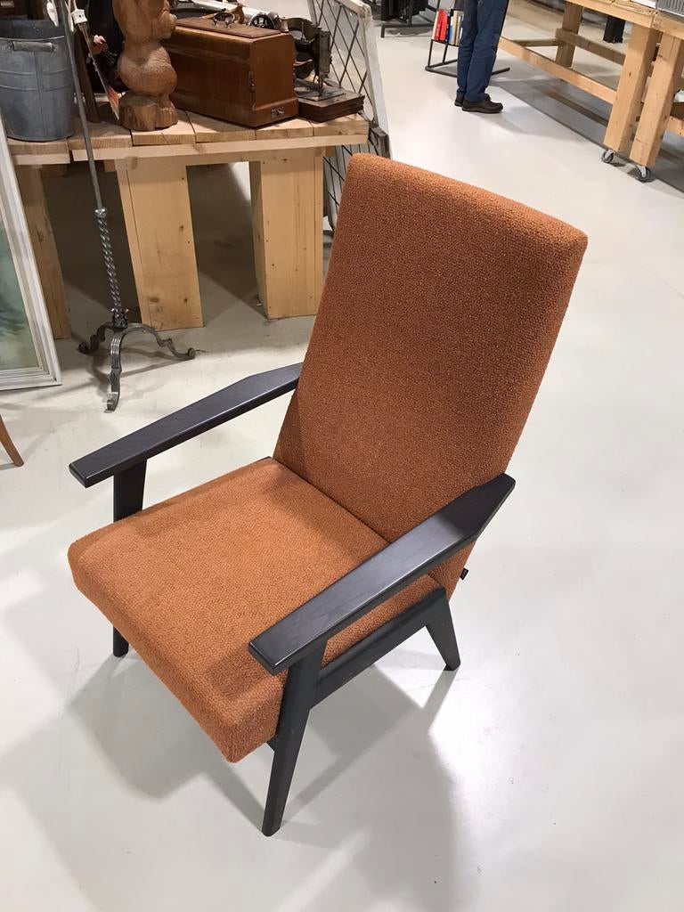 Vintage Havee Cloak fauteuil hoge rug 1963 stof, Ophalen of Verzenden