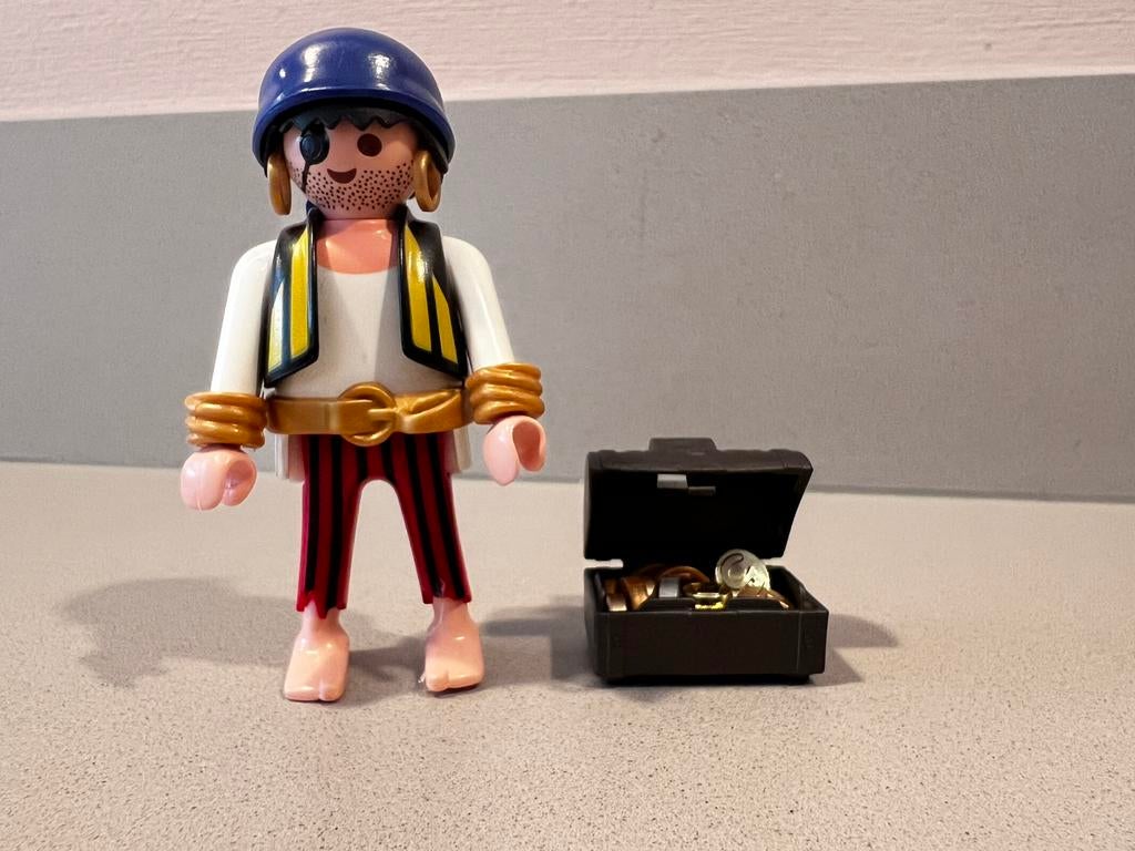 Playmobil 9662 - Piraat met schatkist, Ophalen of Verzenden, Zo goed als nieuw, Los playmobil