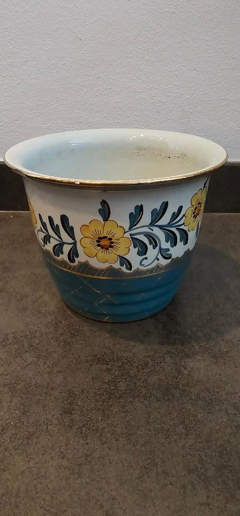 flora gouda bloempot, Overige materialen, Gebruikt, Rond, Ophalen of Verzenden