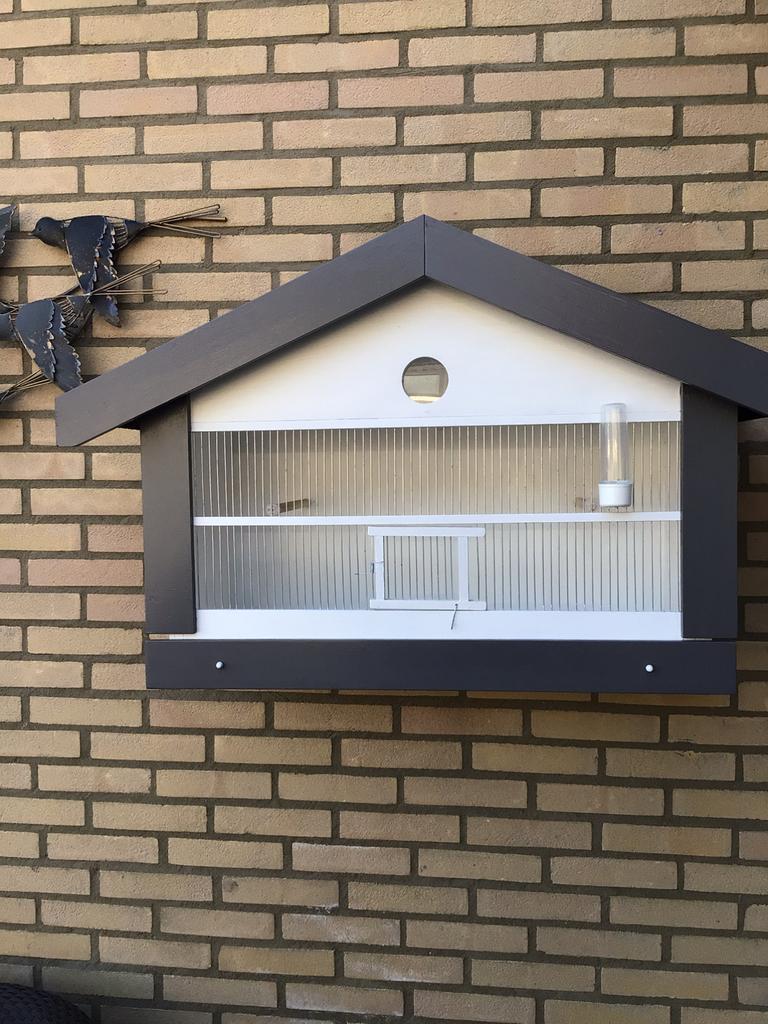 1 Lijsterkooi,zangvogelkooi van degelijke kwaliteit., Dieren en Toebehoren, Ophalen, Nieuw, Hout, Broedkooi of Kweekkooi