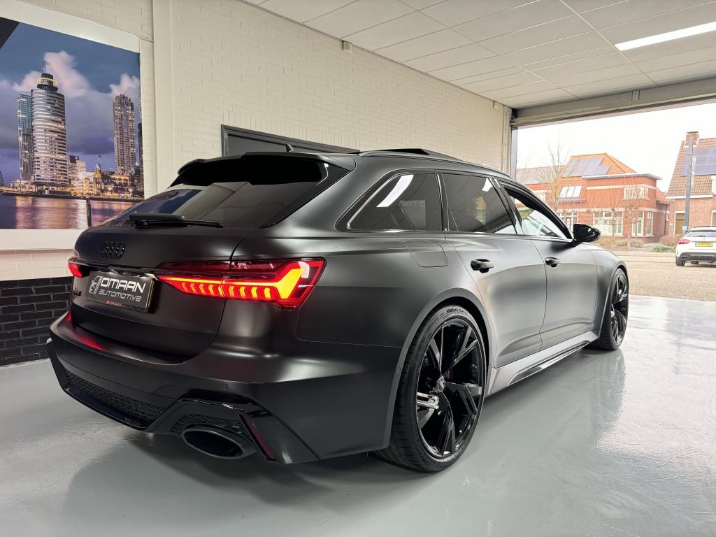 Audi RS6 Avant 4.0 TFSI QUAT. 711PK ABT Pano Eventuri Millte, Automaat, 2175 kg, Gebruikt, Leder