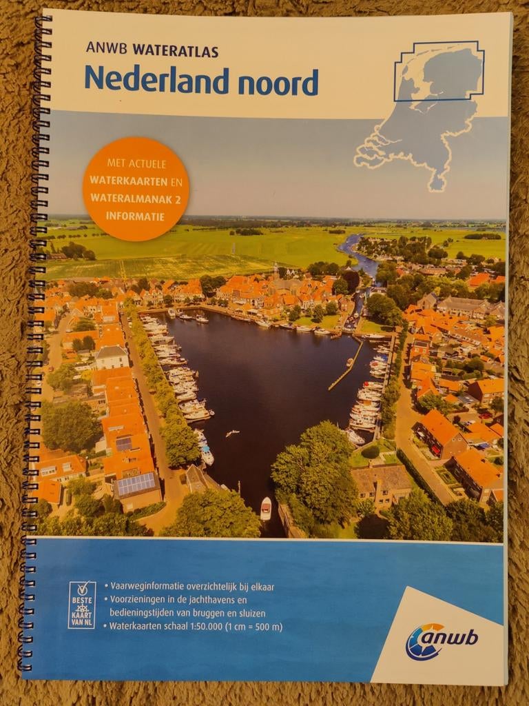 ANWB Wateratlas Nederland Noord, Boeken, Atlassen en Landkaarten, Gelezen, Ophalen of Verzenden, Landkaart, 1800 tot 2000