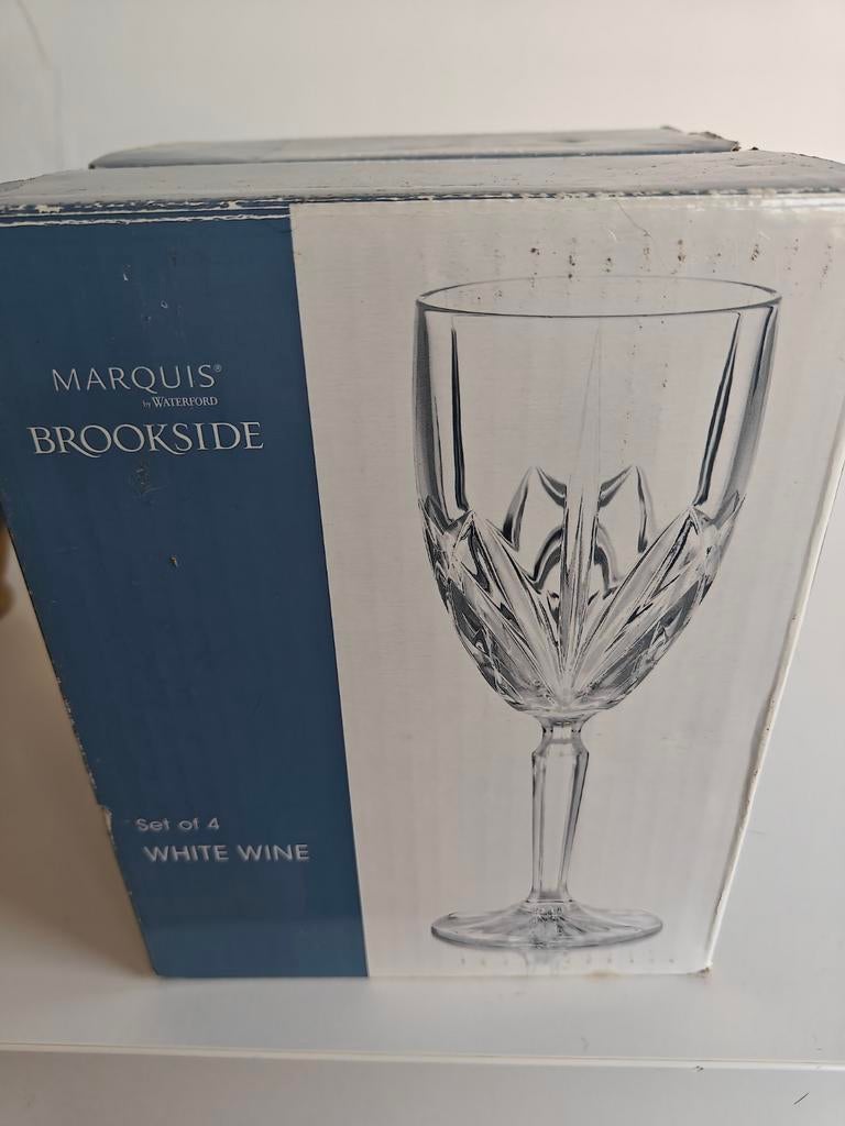 Waterford Marquis Brookside Witte Wijnglazen - Nieuw in Doos, Antiek en Kunst, Ophalen of Verzenden