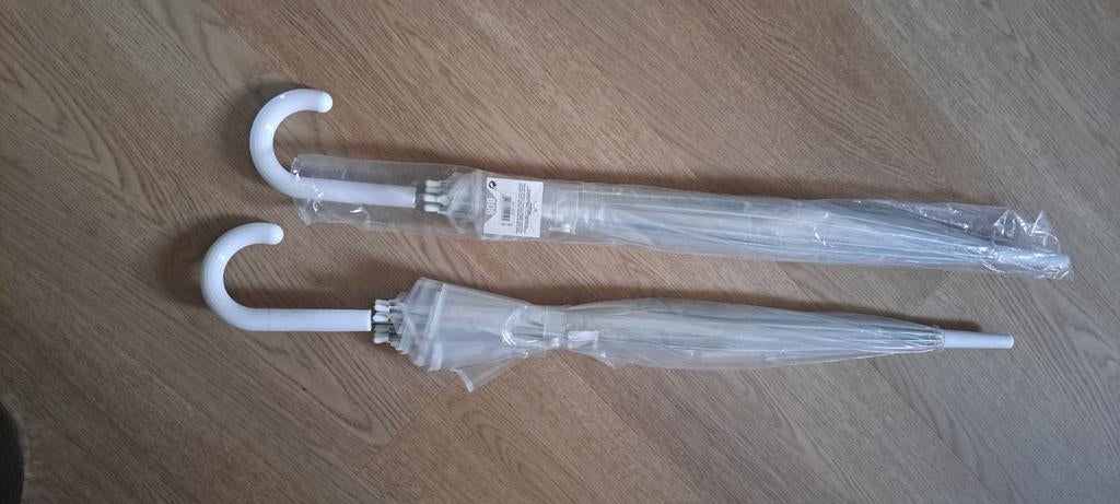 Transparante paraplu - Nieuw, ideaal voor bruiloft, Ophalen of Verzenden, Transparant, Nieuw, Wit