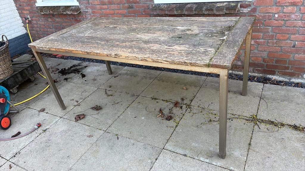 Tuintafel teakhout, Ophalen, Gebruikt, Rechthoekig, Teakhout