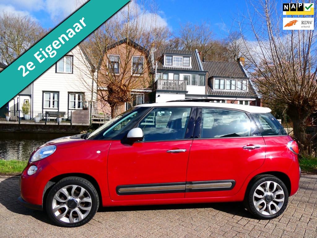 Fiat 500 L 0.9 TwinAir Lounge 105pk 2e eig. Clima Cruise Pan, Stof, Gebruikt, Euro 6, Origineel Nederlands