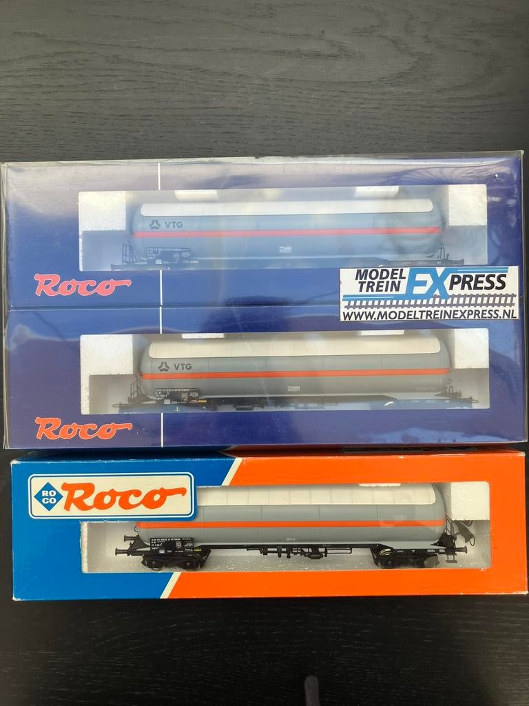 Roco 46202 en 66001 VTG drukgaswagons, Gelijkstroom, Ophalen of Verzenden, Roco, Nieuw