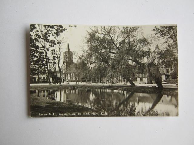 Ansichtkaarten Nederland, TC 4-28 Laren ( NH ) Gezicht op..., Verzenden, 1940 tot 1960, Gelopen, Noord-Holland